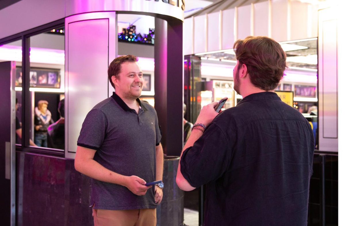 David with attendee